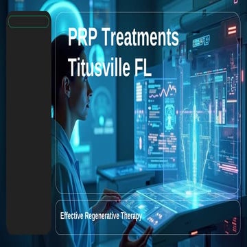 Discover the Benefits of PRP Treatments Titusville FL