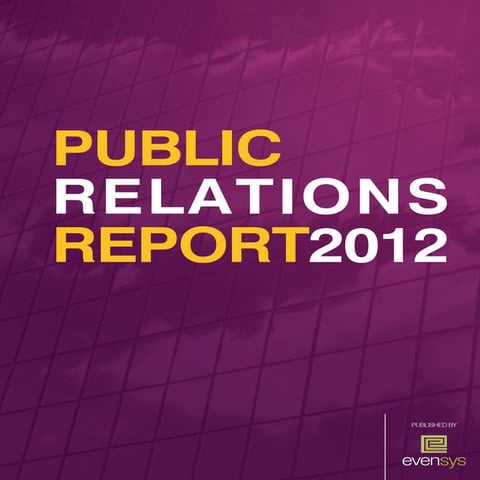 Public Relations Report Romania 2012