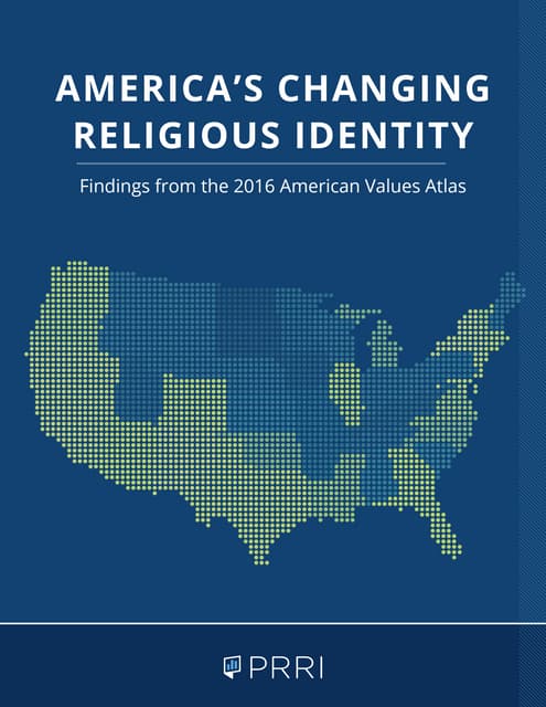 America's Changing Religious Identity