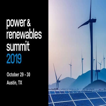 Power & Renewables Summit 2019 Day 2