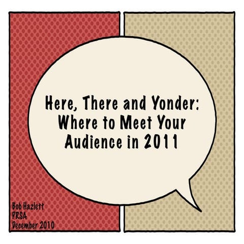 Here, There and Yonder: Where to Meet Your Audience in 2011