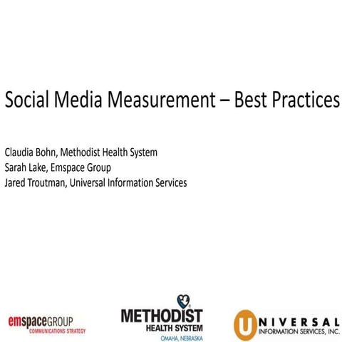 Social Media Measurement Best Practice Seminar