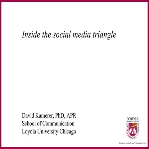 Inside the social media triangle