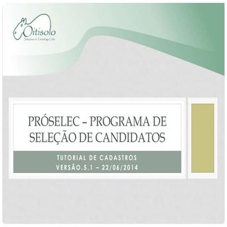 Próselec - tutorial de cadastros - ...