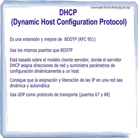 Funcionamiento de DHCP