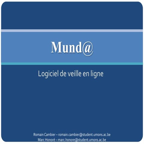 Présentation projet Mund@