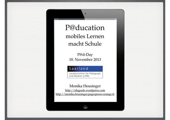 P@ducation - mobiles Lernen macht Schule