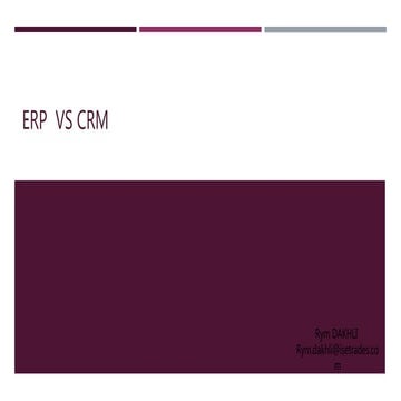 ERP CRM