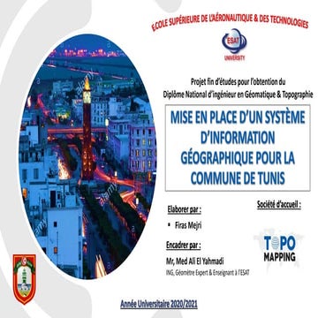 Mise en place d'un système d'information géographique pour la commune de Tunis
