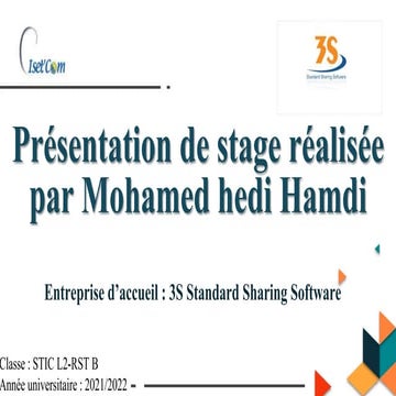 présentation for mini projet