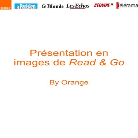 PréSentation De Read & Go