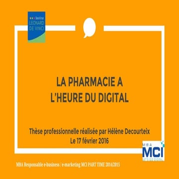 Comment digitaliser la pharmacie d'officine ?