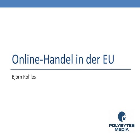 Onlinehandel in der EU
