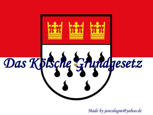 Köln Bilder Auf Holz - Kölsche Grundgesetz Als Foto-Deko Auf Birkenplatte