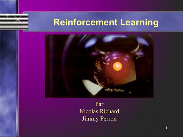 Apprentissage par renforcement