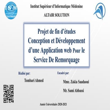 Projet de fin d’études  