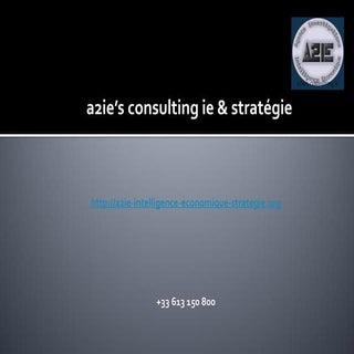 Présentation A2ies Consulting Ie &a...