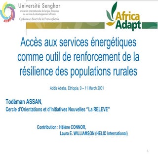 Todemon Assan : L’accès aux service...