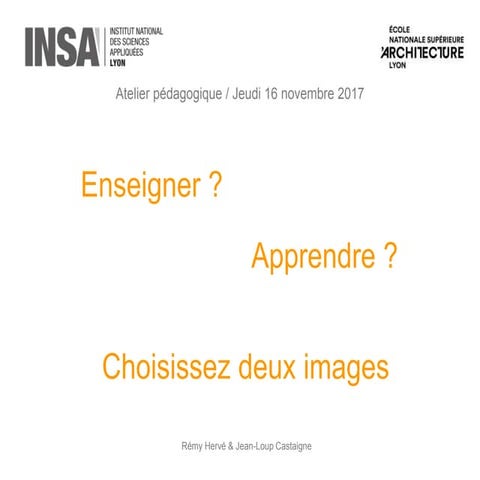 Enseigner et Apprendre en enseignement supérieur