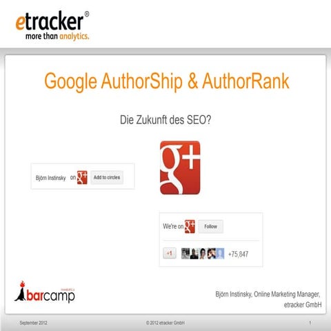 Präsentation barcamop björn_instinsky_googleauthorship