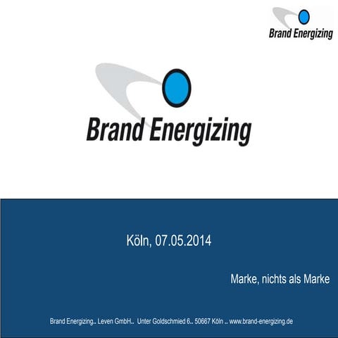 Präsentation brand energizing