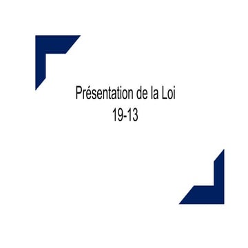 Présentation de la Loi 19-13 relatif aux activités d'hydrocarbures.pptx