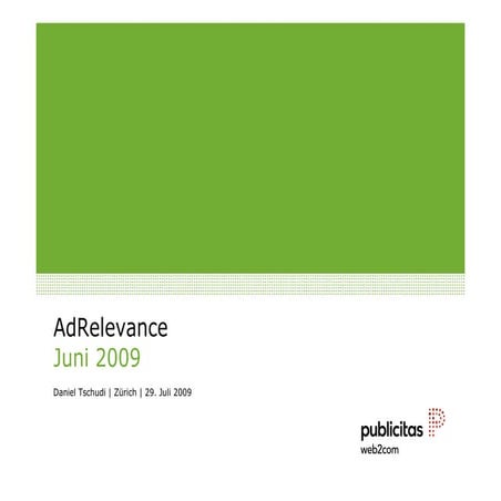 Ad Relevance Juni 2009