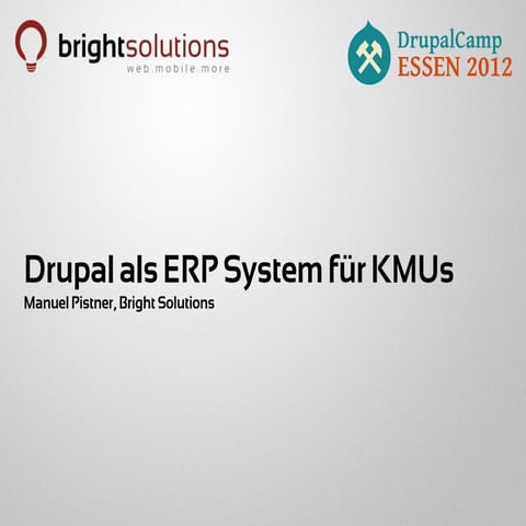 ERPAL - Drupal als ERP System für KMUs