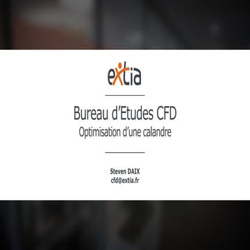 Présentation extia optimisation_cfd | PDF