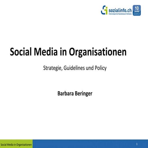 Social Media in Organisationen