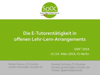 Präsentation GML14 von Marlen Dubrau und Daniela Pscheida