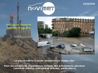 Support du pitch de Novimet lors de la rencontre Happ'Ynnov le 14 avril 2016