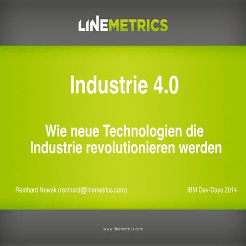 IBM Developer Days: Industrie 4.0