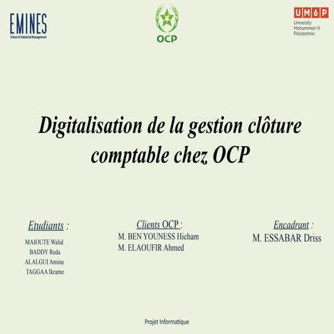 Présentation informatique projet gestion de cloture comptable chez ocp.pptx