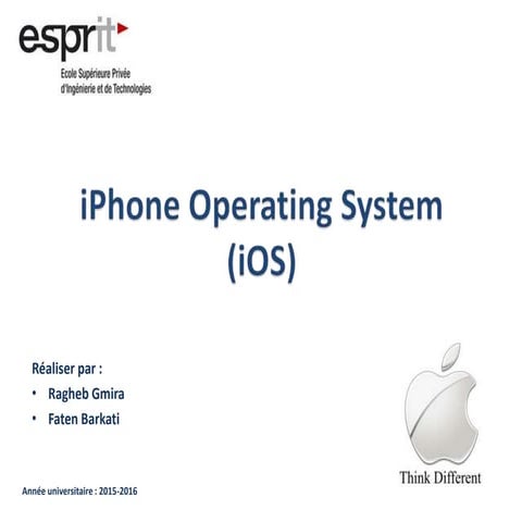 Présentation ios  Ragheb Gmira