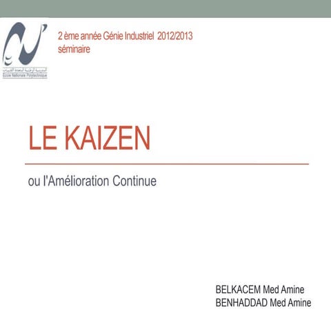 Présentation kaizen