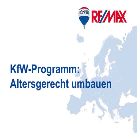 KfW-Programm: Altersgerecht umbauen