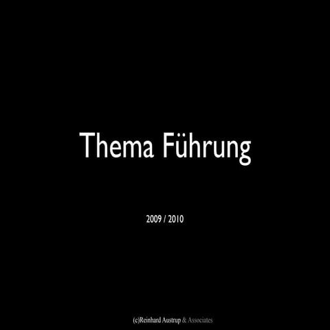 Präsentation Leitfaden Thema Führung