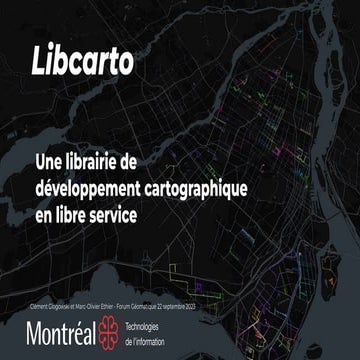 Une librairie de développement cartographique en libre service