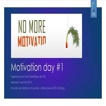 Présentation MotivationDay