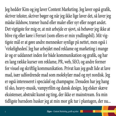 Præsentation om Content Marketing