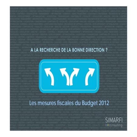 Présentation nouvelles mesures budgétaires