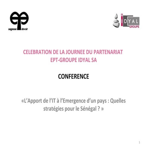 Stratégie de Renforcement et de promotion du secteur public et privé et la fo...