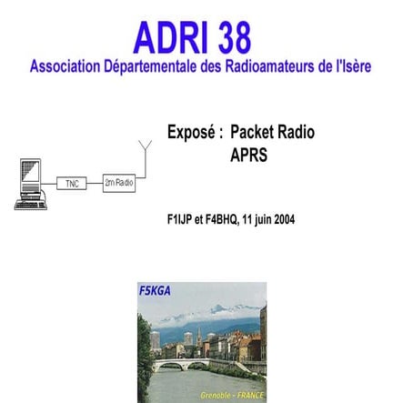 Présentation Packet Radio et APRS par F4BHQ et F1IJP