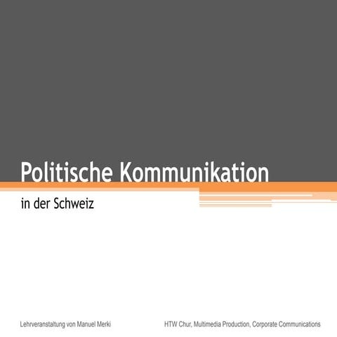 Politische Kommunikation