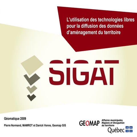 L'utilisation des technologies libres pour la diffusion des données d’aménage...