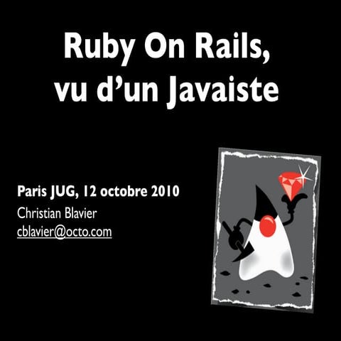 Rails vu d'un Javaiste