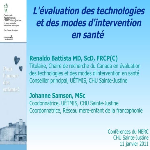 Présentation R Battista MERC 11 janvier 2011