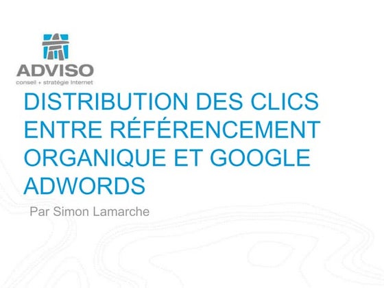 Présentation Adviso SEO Camp 2012