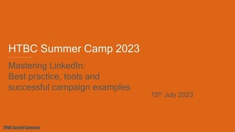 Social Gateway Presentation at the HTB summer camp 2023